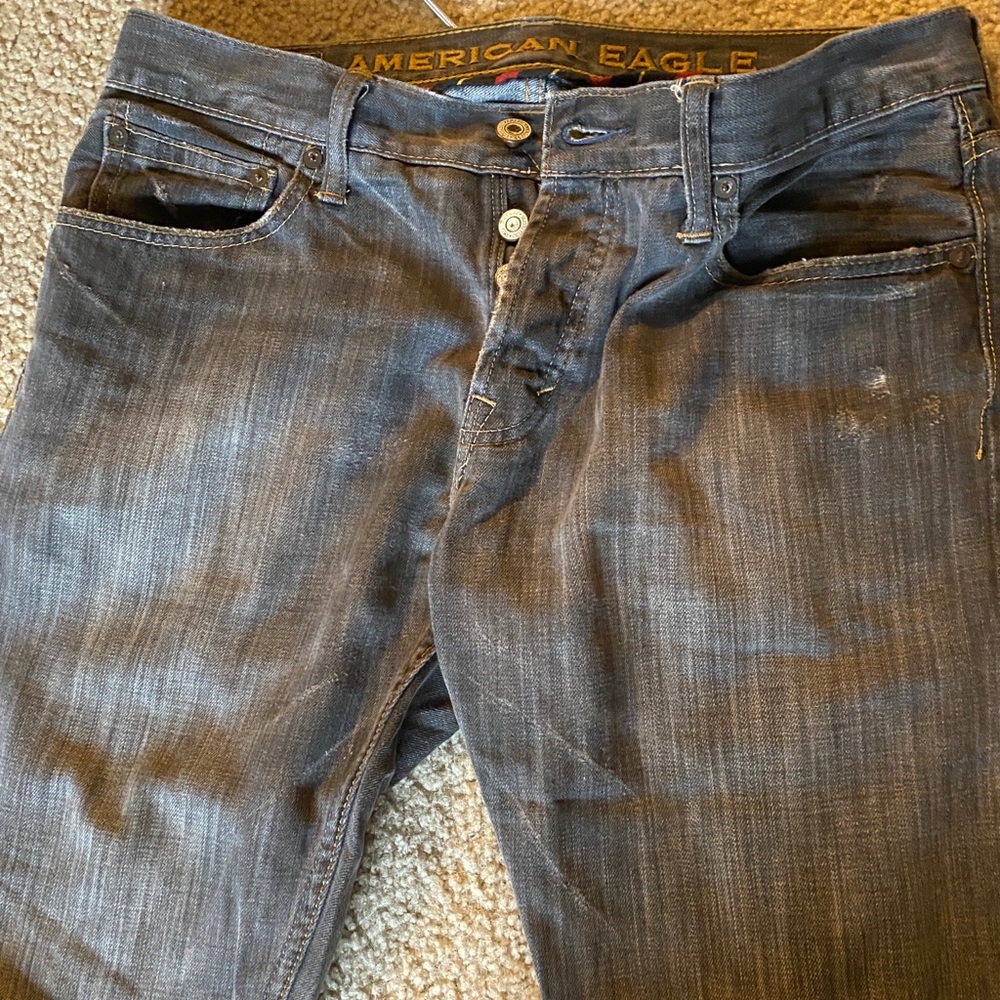 American Eagle gray wash jeans size 32